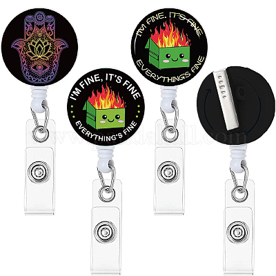  I'm Fine It's Fine Everything's Fine Badge Reels