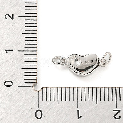 925 Sterling Silber Boxschließen&nbsp;STER-B005-43P-01-1