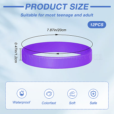 12шт. силиконовый шнур-браслет со словом BJEW-CN0001-05C-1