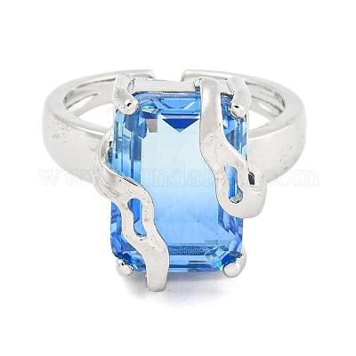 Кольцо-манжета с кубическим цирконием из нержавеющей стали 304&nbsp;RJEW-S406-05P-04-1