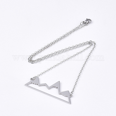 Не тускнеющие подвески из нержавеющей стали 201 NJEW-T009-JN104-1-40-1