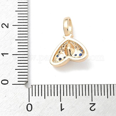 Латунные микро проложить кубического циркония подвески KK-D104-01G-1