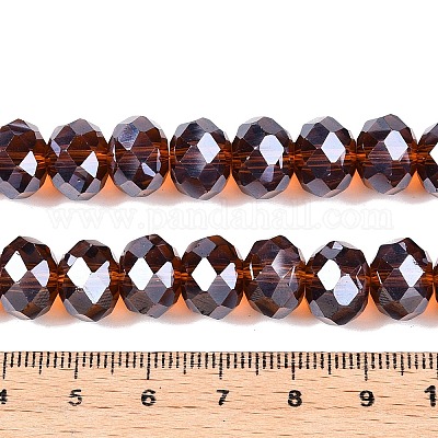 Стеклянные бусины с гальваническим покрытием  EGLA-A034-T12mm-A19-1