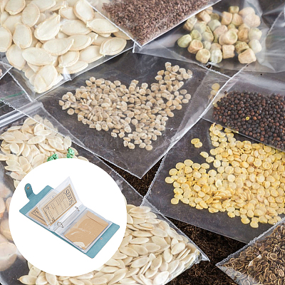 5-дюймовый чехол из искусственной кожи органайзер для хранения семян сада альбом с 2 кольцами DIY-FH0009-80A-1