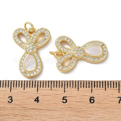 Латунные микро проложить кубического циркония подвески KK-B083-39C-G-1