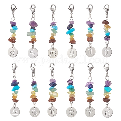 Тема чакры украшения из натуральных драгоценных камней HJEW-JM01003-1