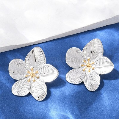 Серьги-гвоздики из нержавеющей стали 304 EJEW-S265-06GP-B-1