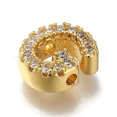 Покрытие стойки латунь микропаве прозрачные кубические циркониевые бусины KK-G500-30G-G-1