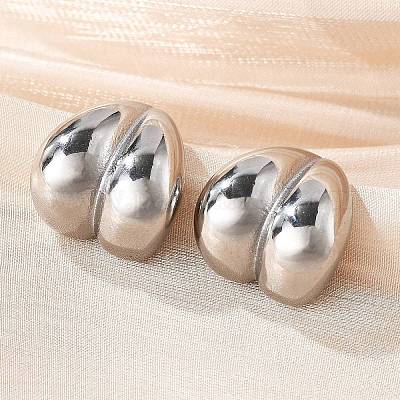 Серьги-гвоздики из нержавеющей стали 304 для женщин EJEW-U051-05P-1