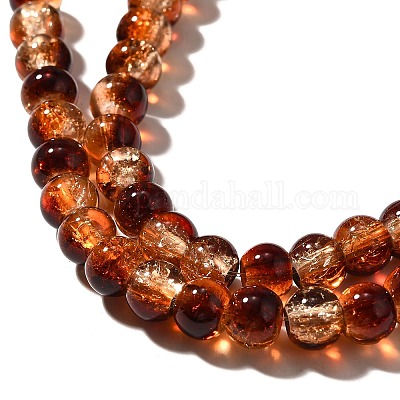 Стеклянные бусины кракле CCG-C002-6mm-01-1