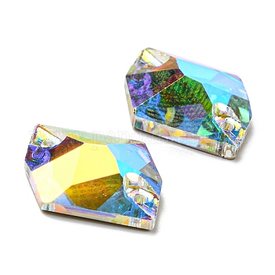 Пришить неправильный ромб по стразам RGLA-G019-01A-1