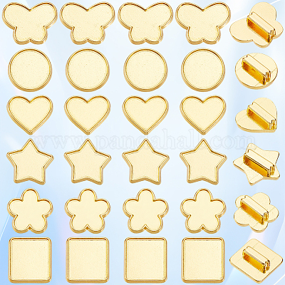 48 шт. 8 стиля сплава слайдер подвески кабошоны оправы FIND-SC0016-55A-G-1