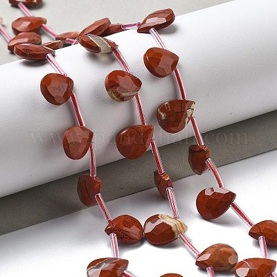 Натуральные красные яшмы бусы пряди G-K382-C04-01-1