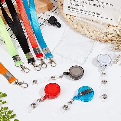 Wholesale PandaHall 10 Pack ID Badge Holder with Lanyard