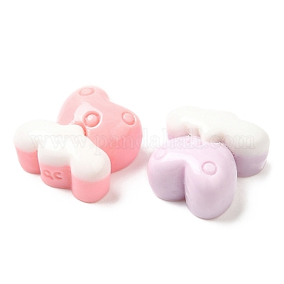 Мультяшные непрозрачные кабошоны из смолы RESI-C039-03B-1