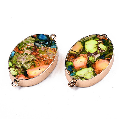 Соединители звеньев синтетической бирюзы G-T131-88B-1