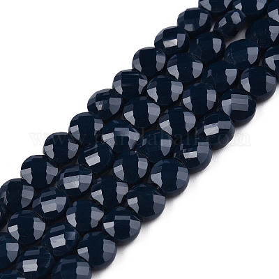 Непрозрачные сплошные цветные стеклянные бусины GLAA-N052-06-A14-1