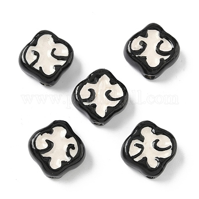 Фарфоровые бусины ручной работы PORC-S003-02-1