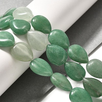 Естественный зеленый авантюрин бисер нитей G-P561-B16-01-1