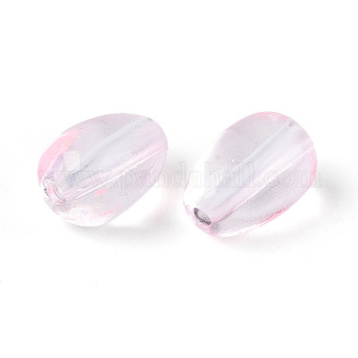 Выпечка расписные прозрачные стеклянные бусины DGLA-N014-10K-1