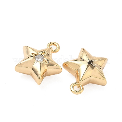 Латунные микро проложить кубического циркония подвески KK-S531-12G-B-1