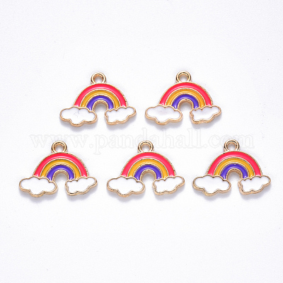 Pendentifs d'émail en alliage&nbsp;X-ENAM-N054-011B-1
