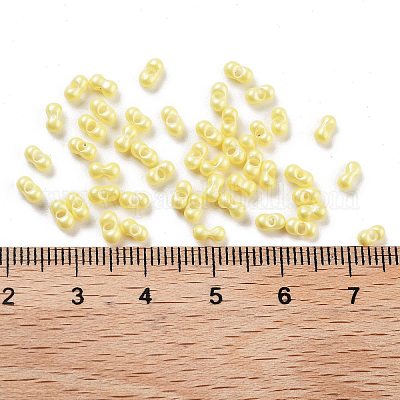 Непрозрачные цветные стеклянные бусины SEED-A033-06N-1