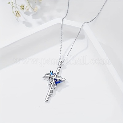 Наборы из эмалевого сплава с подвесками в виде креста и птицы и серьги-подвески FS-WG79AEB-02-1