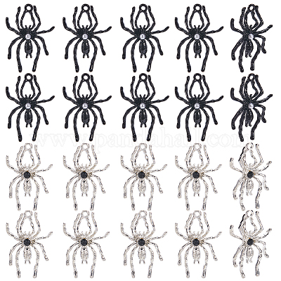 20 шт. подвески из цинкового сплава 2 цветов с пластиковыми бусинами FIND-SC0012-63-1