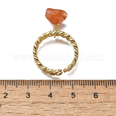 Латунные кольца-манжеты для женщин RJEW-Z085-03G-05-1