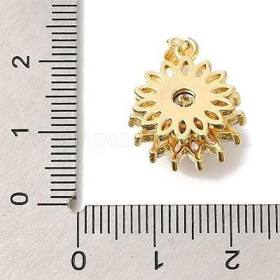 Латунные микро проложить кубического циркония подвески KK-B122-03A-G-1