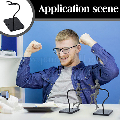 Собранные прямоугольные стойки для демонстрации фигурок из пластика PS с регулируемым железным кронштейном ODIS-WH0100-12A-1