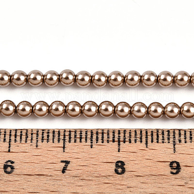 Выпечка из окрашенного перламутрового стекла жемчужные бусинки HY-N002-3mm-A06-1