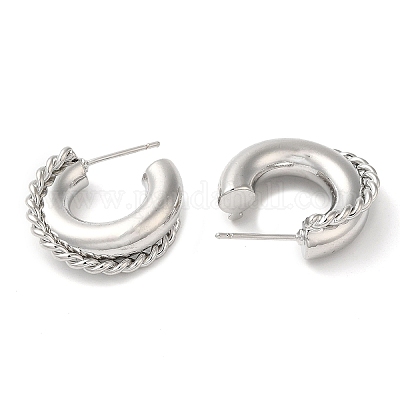 Orecchini ad anello in ottone da donna all'ingrosso