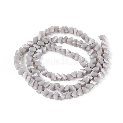 Непрозрачное стекло бисер нитей GLAA-N019-4mm-21-1