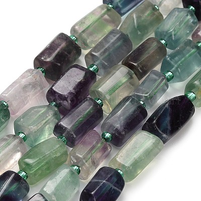 Природных красочные флюорита бисер нитей G-H329-A03-01-1