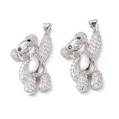 Латунные микро проложить кубического циркония подвески KK-M240-15H-1