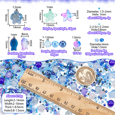 Стеклянные бусины&nbsp;GLAA-NB0001-85-1