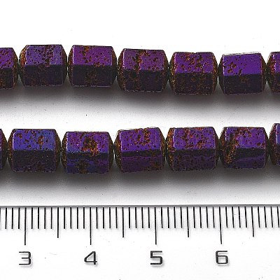 Гальванические бусины из натуральной лавы G-A251-A01-01I-1