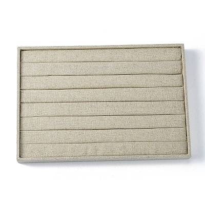 Имитация мешковина кольцо ювелирных изделий дисплеи X-RDIS-G002-03-1