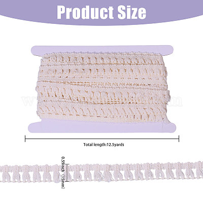 Хлопковые плетеные кружевные ленты OCOR-FG0002-70B-1