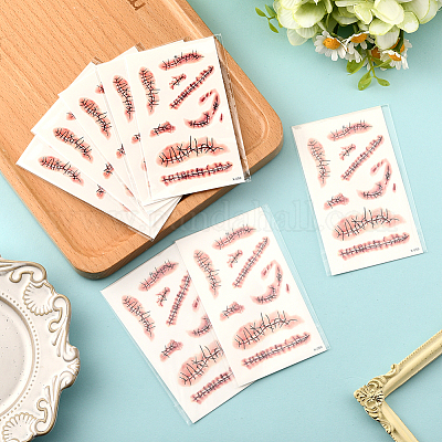 27шт. съемные временные татуировки на шрамах DIY-SP0005-66A-1