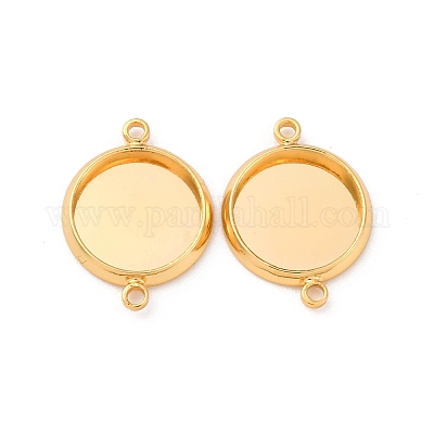 Латуни разъем кабошон сеттинги KK-F898-21B-G-1