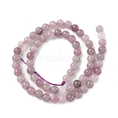 Природного розового кварца нитей бисера G-Z115-C02-6mm-1