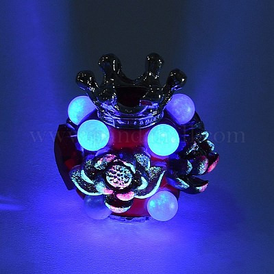 Меняющие цвет реагирующие на ультрафиолет светящиеся полимерные глиняные стразы CLAY-D007-06-1