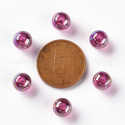 Прозрачные акриловые бусины MACR-S370-B8mm-706-1