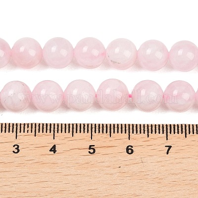 Нити из натурального мадагаскарского розового кварца розового цвета&nbsp;G-F641-01-B-1