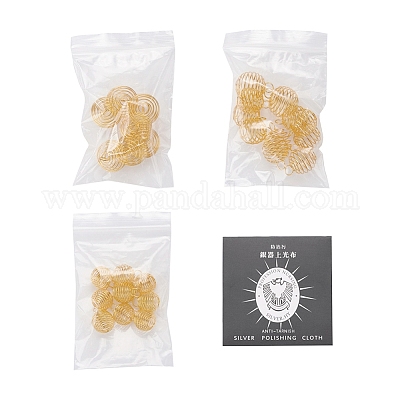 30шт 3 стиля круглые подвески из железной проволоки IFIN-YW0001-25-1