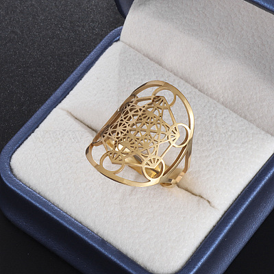 Ирландский узел Кейт 304 полые манжеты из нержавеющей стали кольца FS-WG925D4-02-1