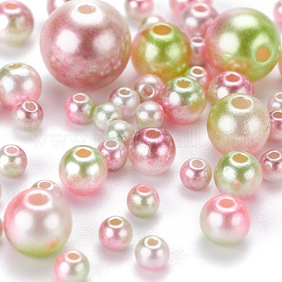 497шт 5 стиля радуги абс пластик имитация жемчуга OACR-YW0001-09C-1